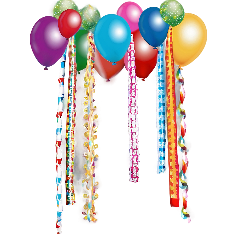 Streamers For Party Decor Png 11 PNG image