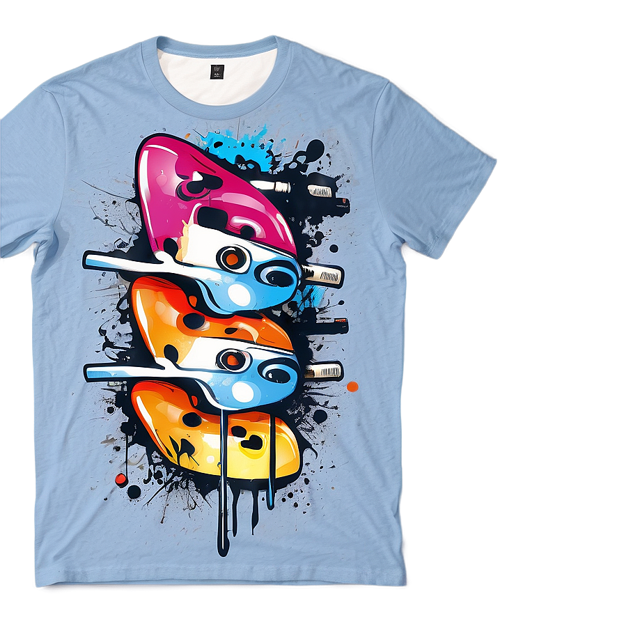 Street Art Inspired Graphic Tee Png 06272024 PNG image