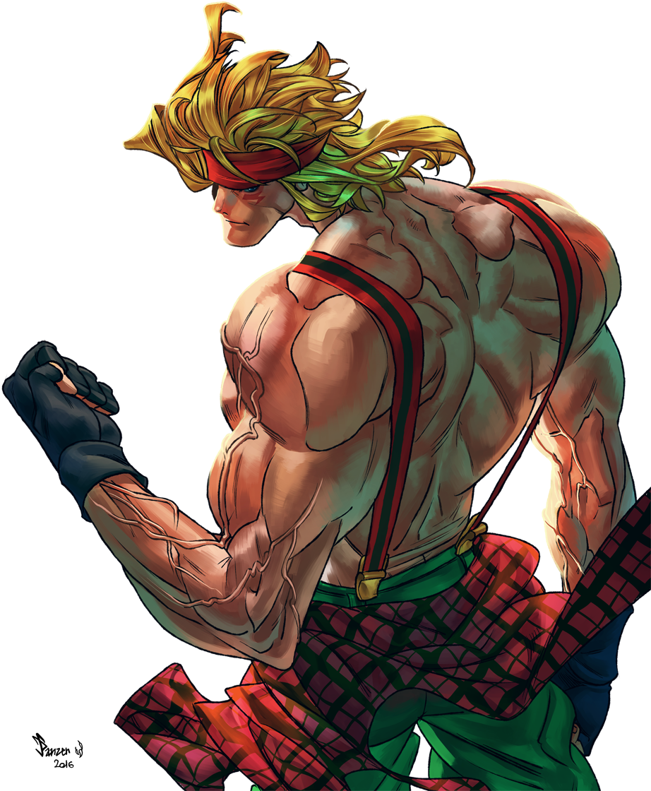 Street Fighter Alex Powerful Stance PNG image