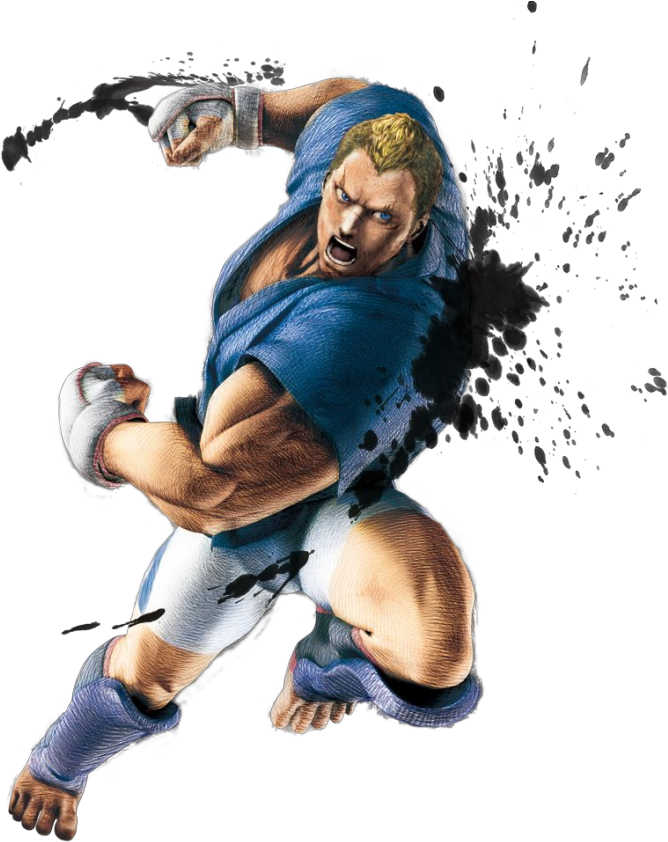 Street Fighter Character Action Pose PNG image