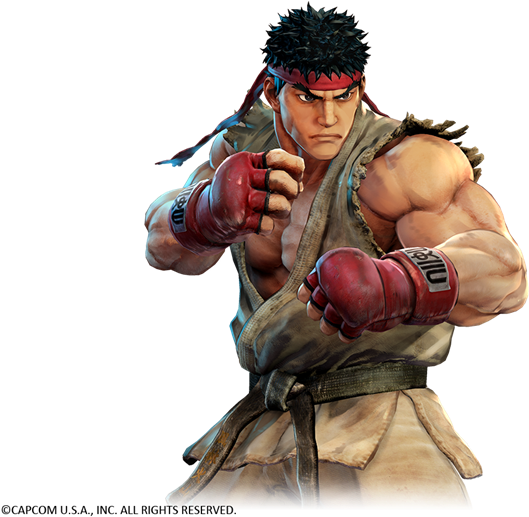 Street Fighter Character Readyfor Battle PNG image