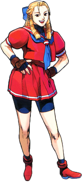 Street Fighter Female Fighter Pose PNG image
