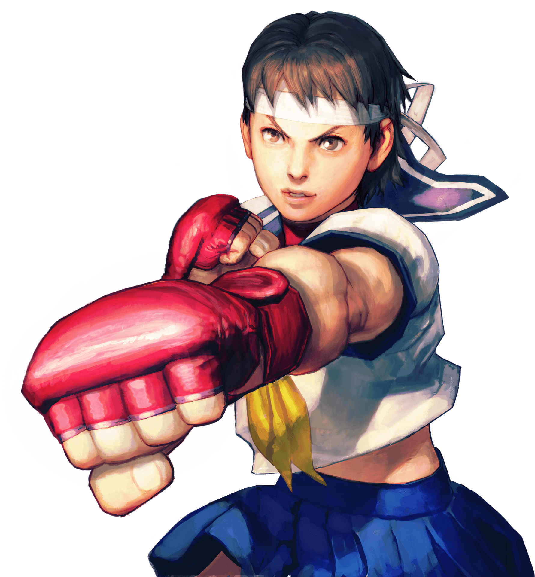 Street Fighter Female Fighter Punch PNG image