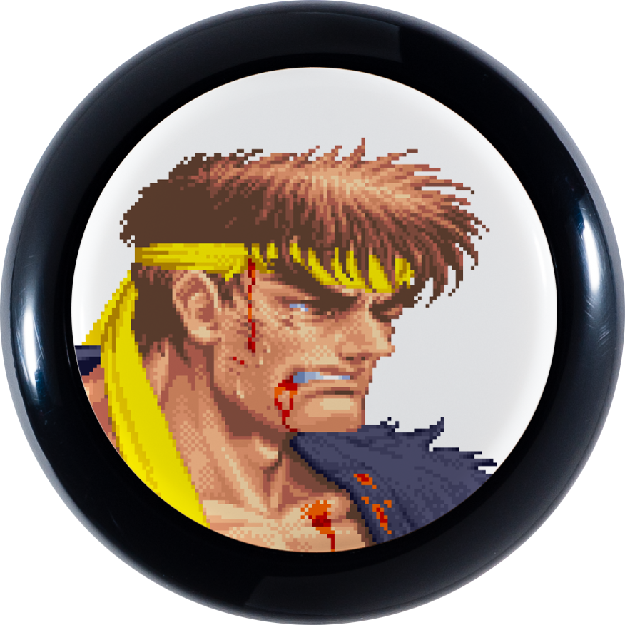 Street Fighter Ryu Pixel Art PNG image