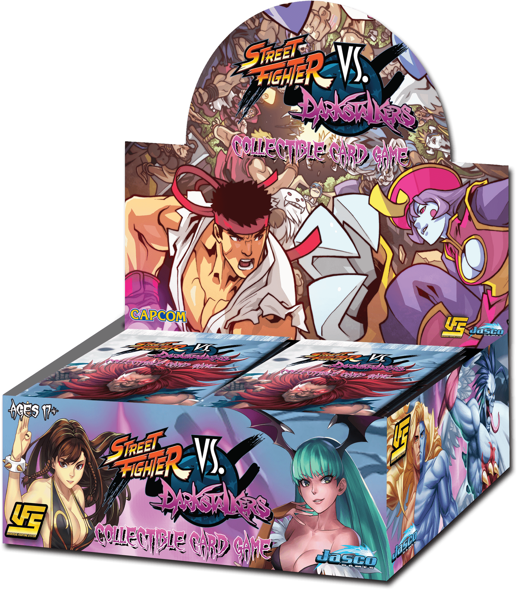 Street Fighter V S Darkstalkers Card Game Box PNG image