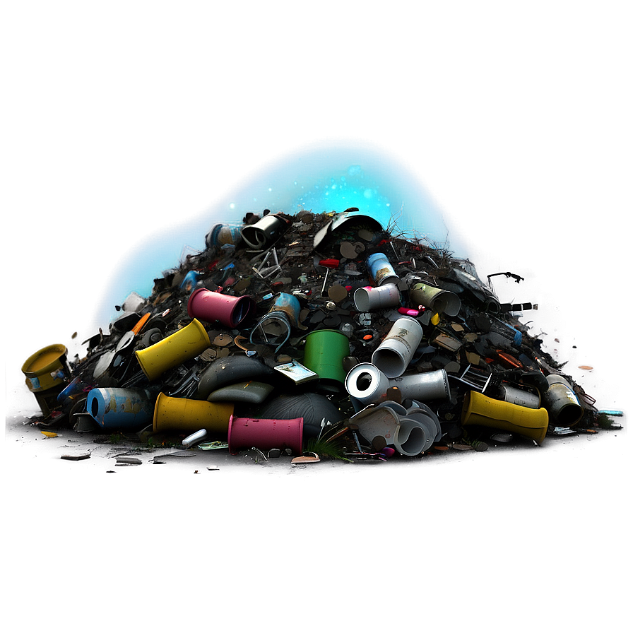 Street Garbage Pile Png 05242024 PNG image