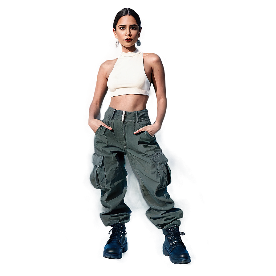 Street Style Cargo Pants Png 06132024 PNG image