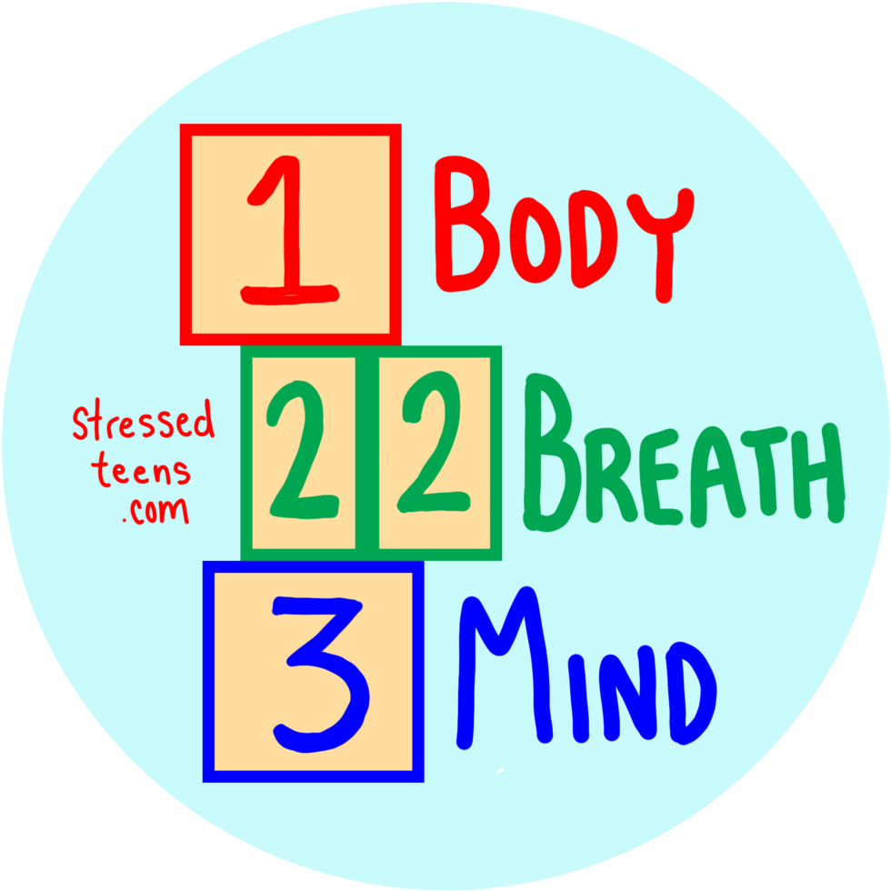 Stress Management Blocks Graphic PNG image