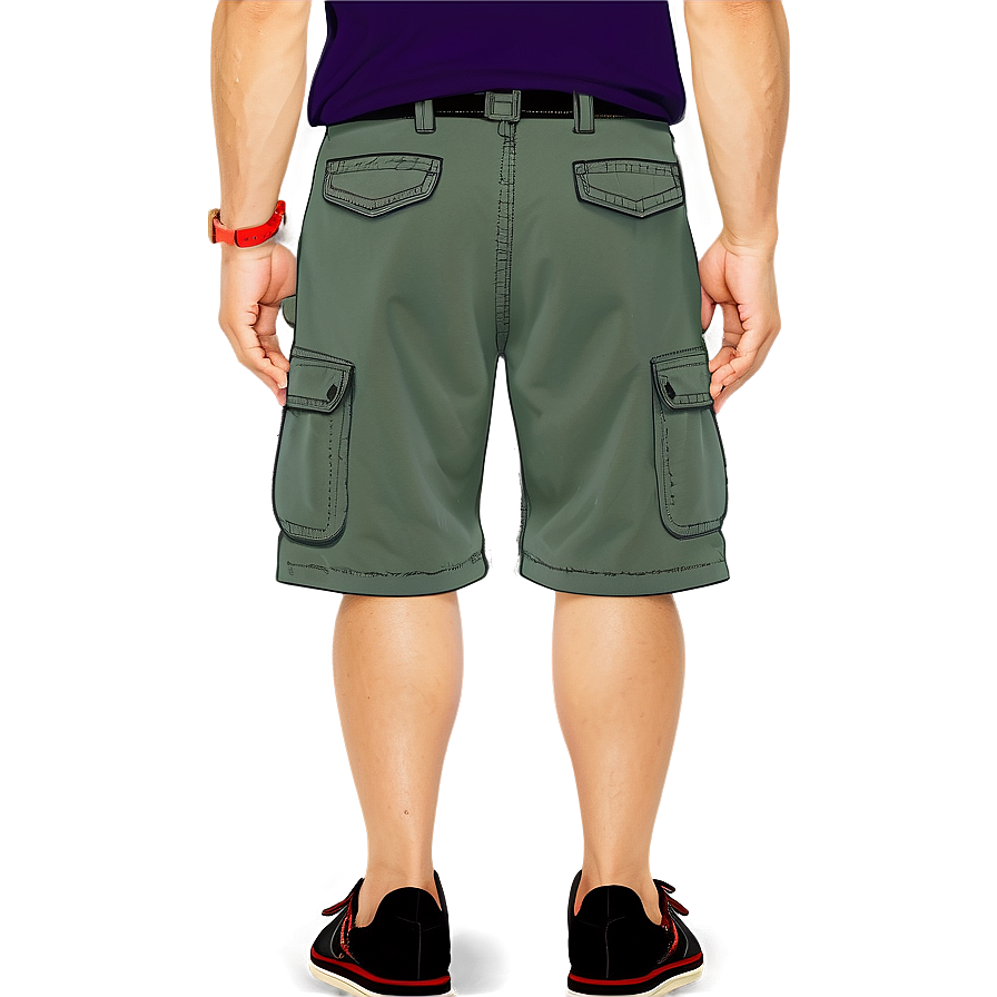 Stretch Cargo Shorts Png Aas PNG image