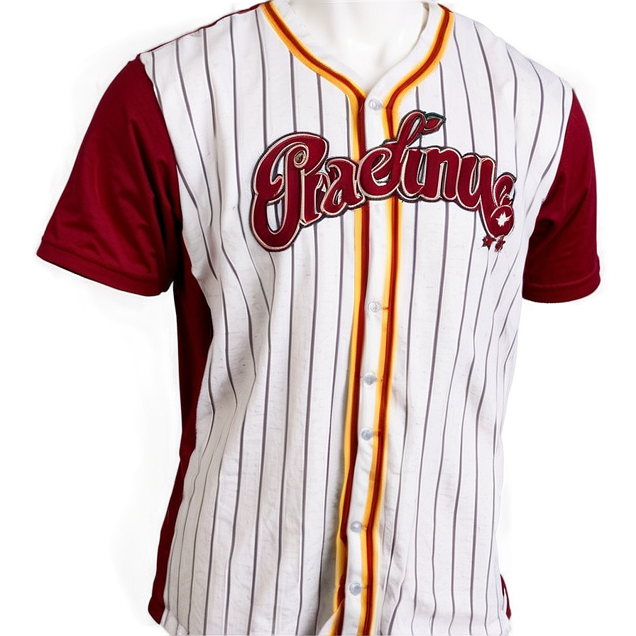 Striped Baseball Jersey Png 06282024 PNG image