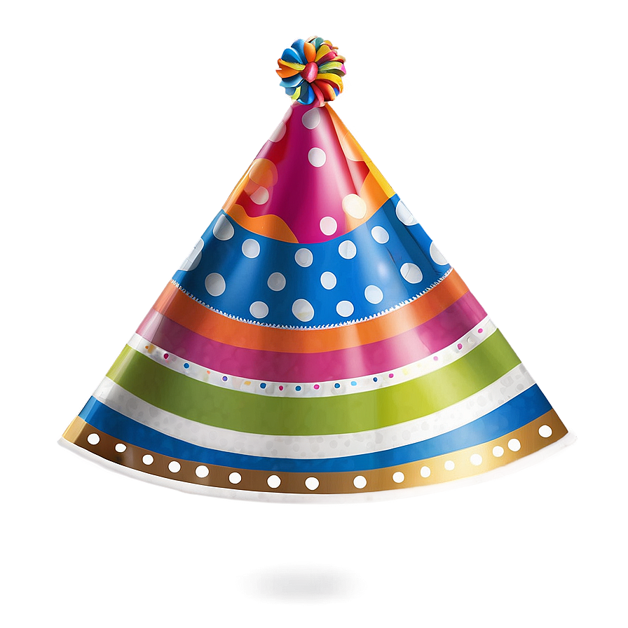Striped Birthday Hat Png Swi PNG image