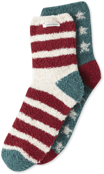 Striped Cozy Sock Product Image PNG image