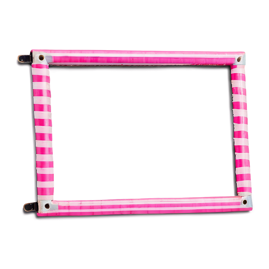 Striped Cute Frame Png 06262024 PNG image