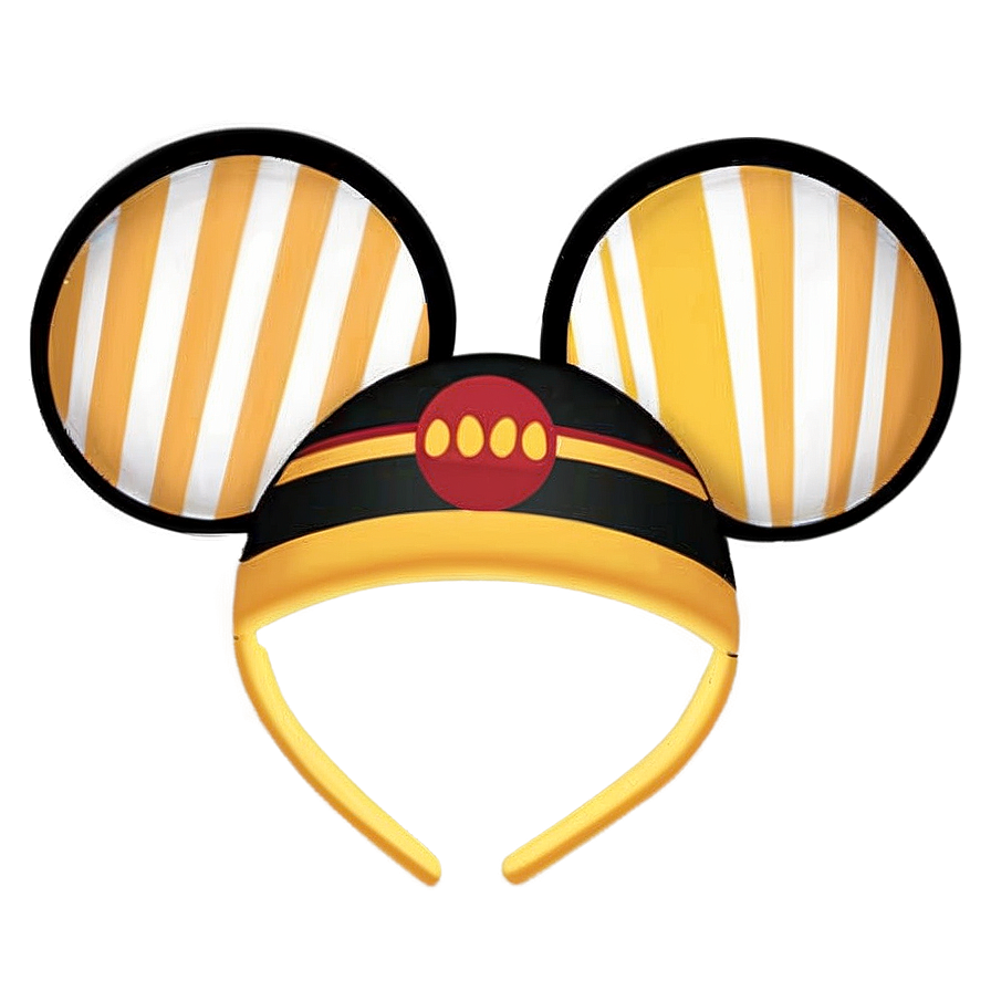 Striped Disney Ears Png 06272024 PNG image