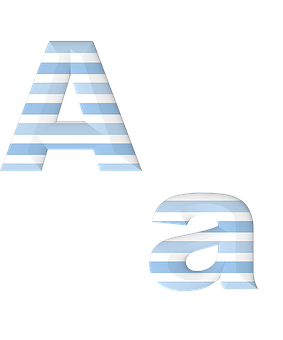 Striped Letter A Graphic PNG image