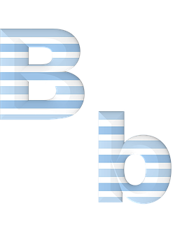 Striped Letter Optical Illusion PNG image