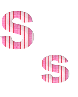 Striped Letter S Design PNG image