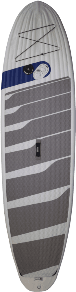 Striped Surfboardwith Leash Attachment PNG image