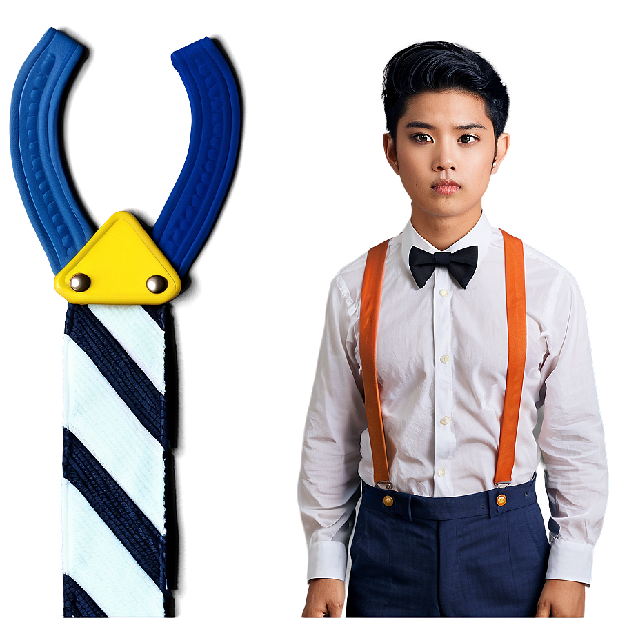 Striped Suspenders Png Mqa PNG image