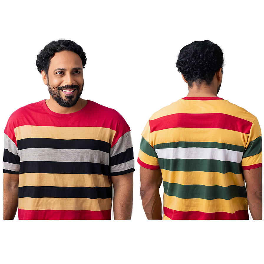 Striped Tshirt Look Png 87 PNG image