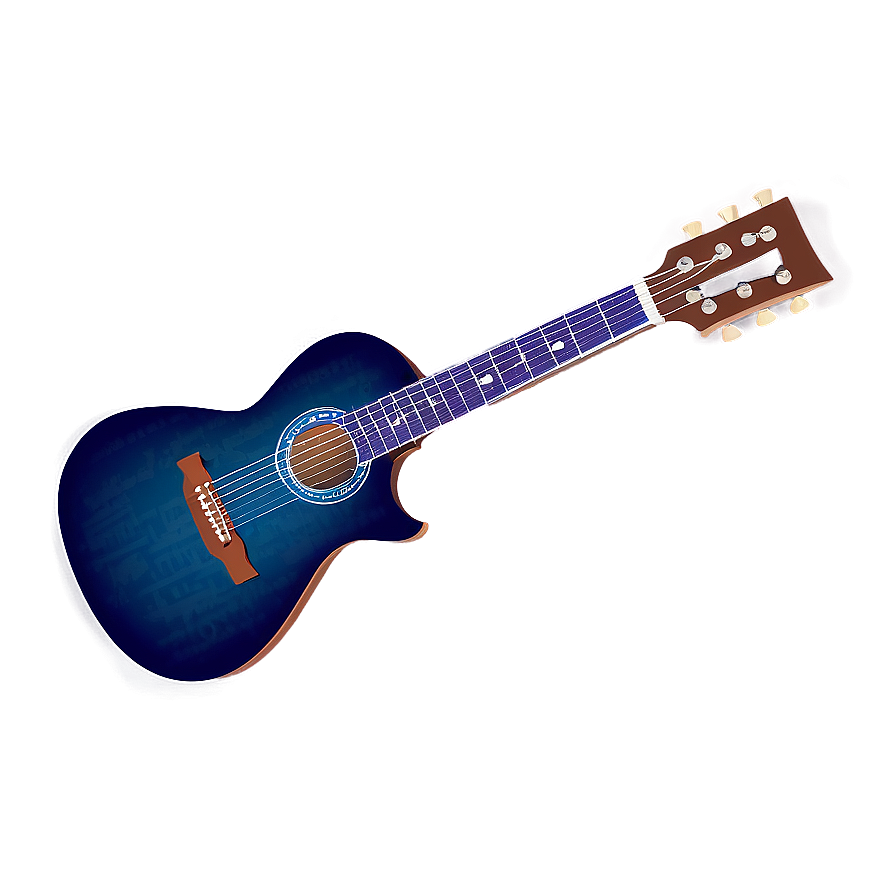 Strumming Guitar Silhouette Png 06272024 PNG image