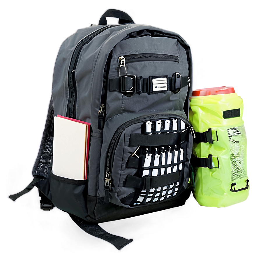 Student Backpack And Supplies Png 05232024 PNG image