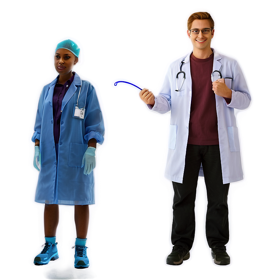 Student In Lab Coat Png 38 PNG image