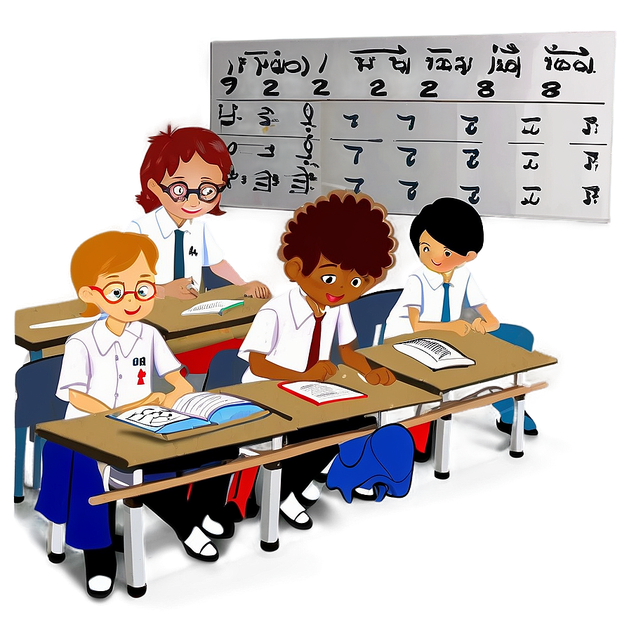 Student In Math Class Png Bpm65 PNG image