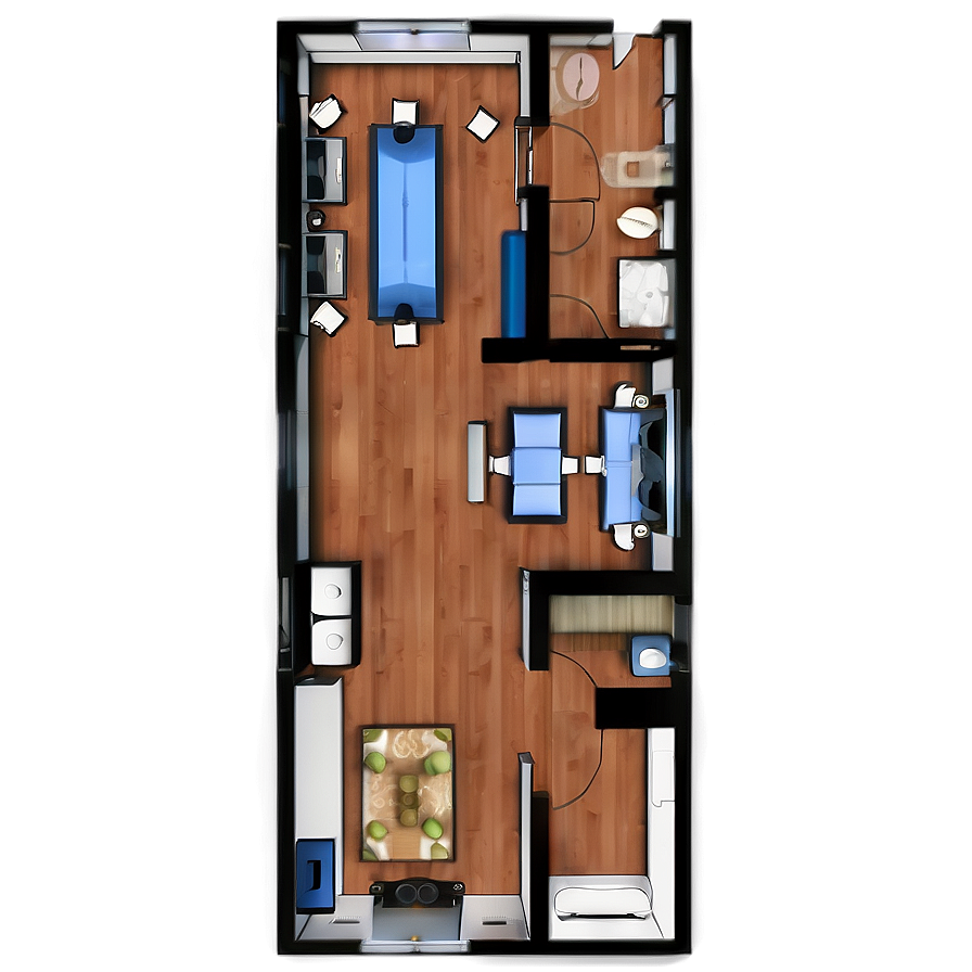 Studio Apartment Floor Plan Png 06262024 PNG image