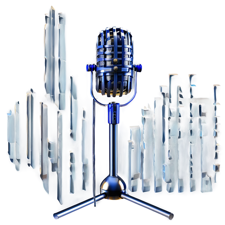 Studio-quality Podcast Mic Png Ebl PNG image