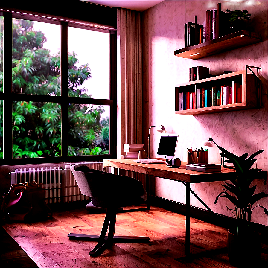 Study Room Decor Inspiration Png 41 PNG image