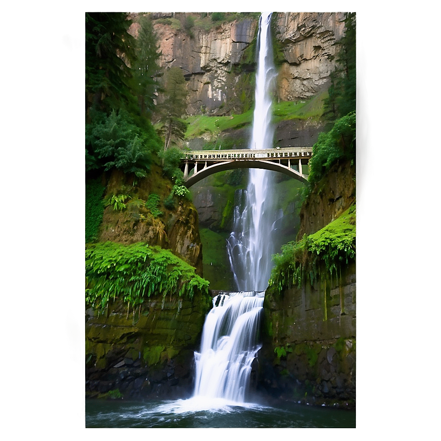 Stunning Multnomah Falls Png Utf79 PNG image