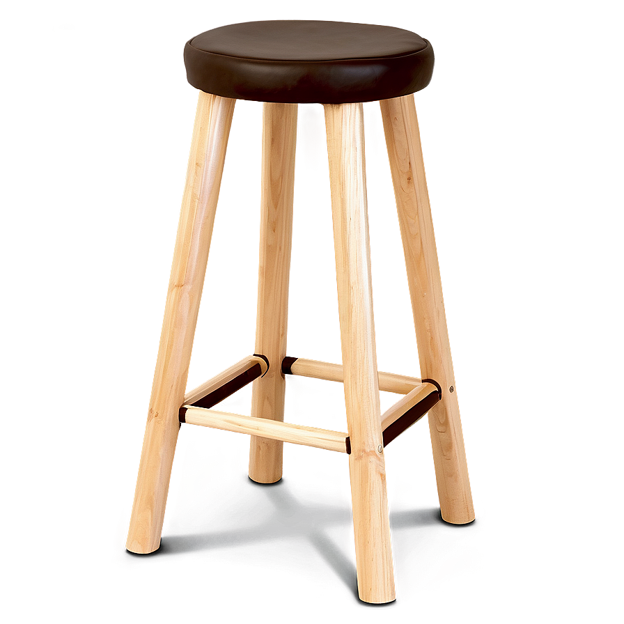 Sturdy Wooden Barstool Png 94 PNG image