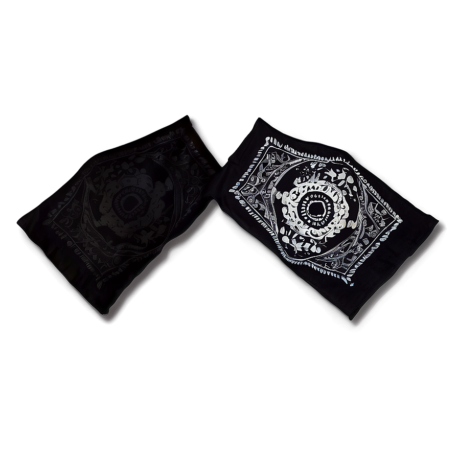 Stylish Black Bandana Png 06122024 PNG image