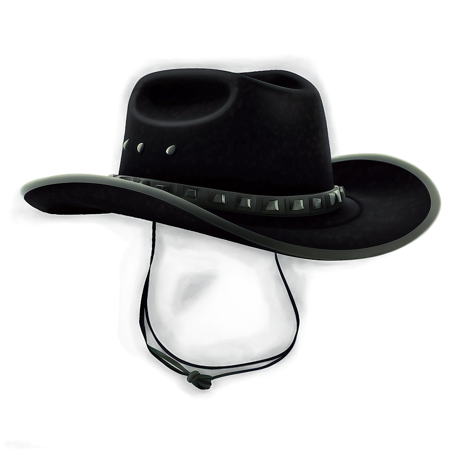 Stylish Black Cowboy Hat Png Ear36 PNG image