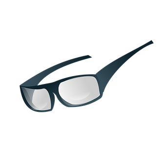 Stylish Black Eyeglasses Graphic PNG image