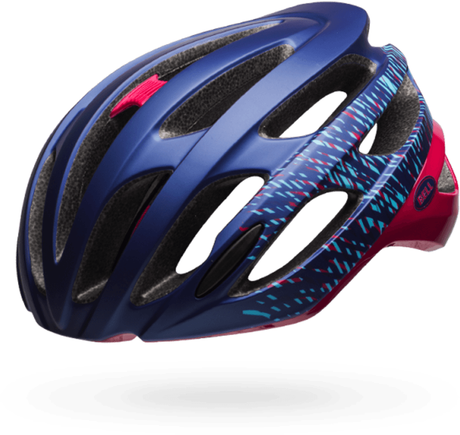 Stylish Blue Bicycle Helmet PNG image