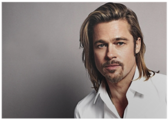 Stylish Man Long Hair Portrait PNG image