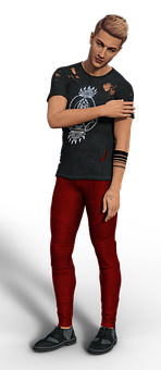 Stylish Mannequinin Casual Outfit PNG image