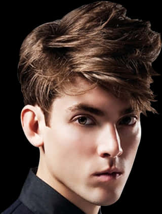 Stylish Mens Hairstyle Modern Look PNG image