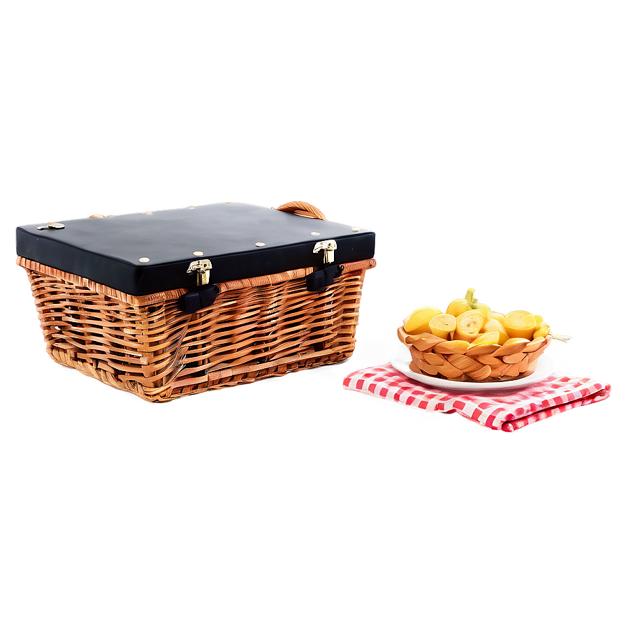 Stylish Picnic Basket Png 06122024 PNG image