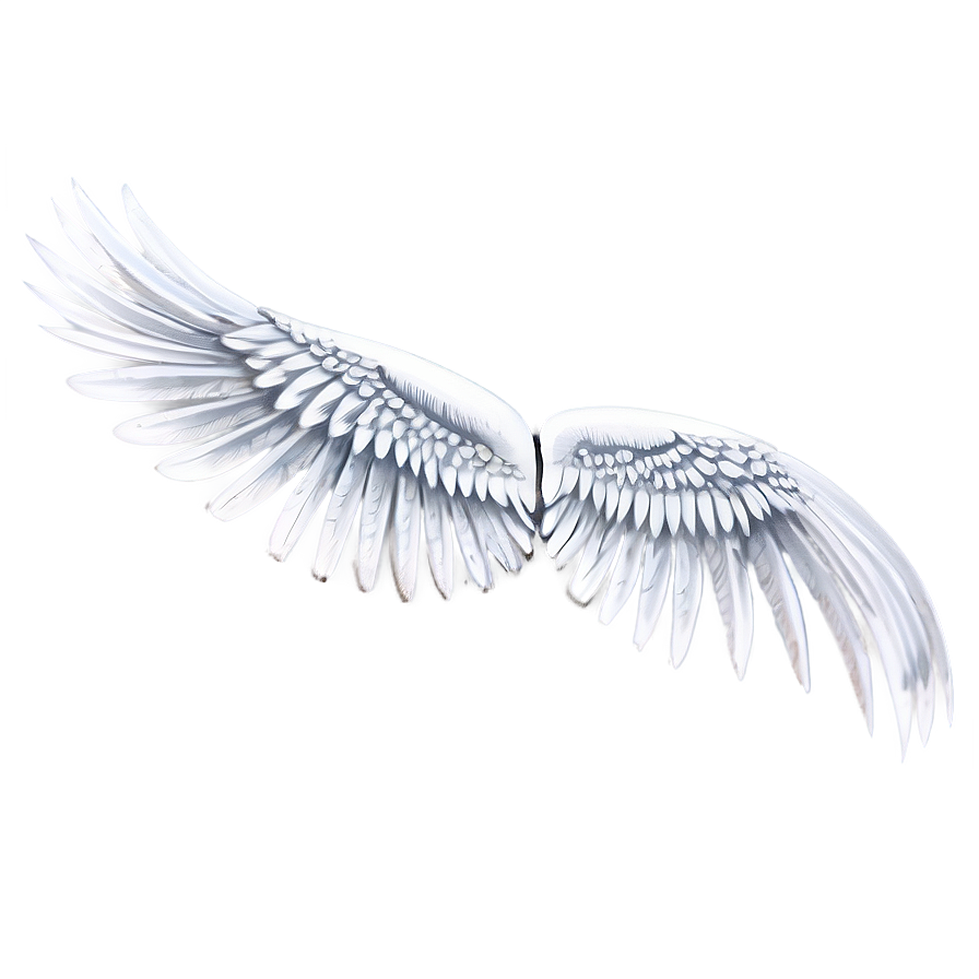 Stylish White Wings Png 78 PNG image