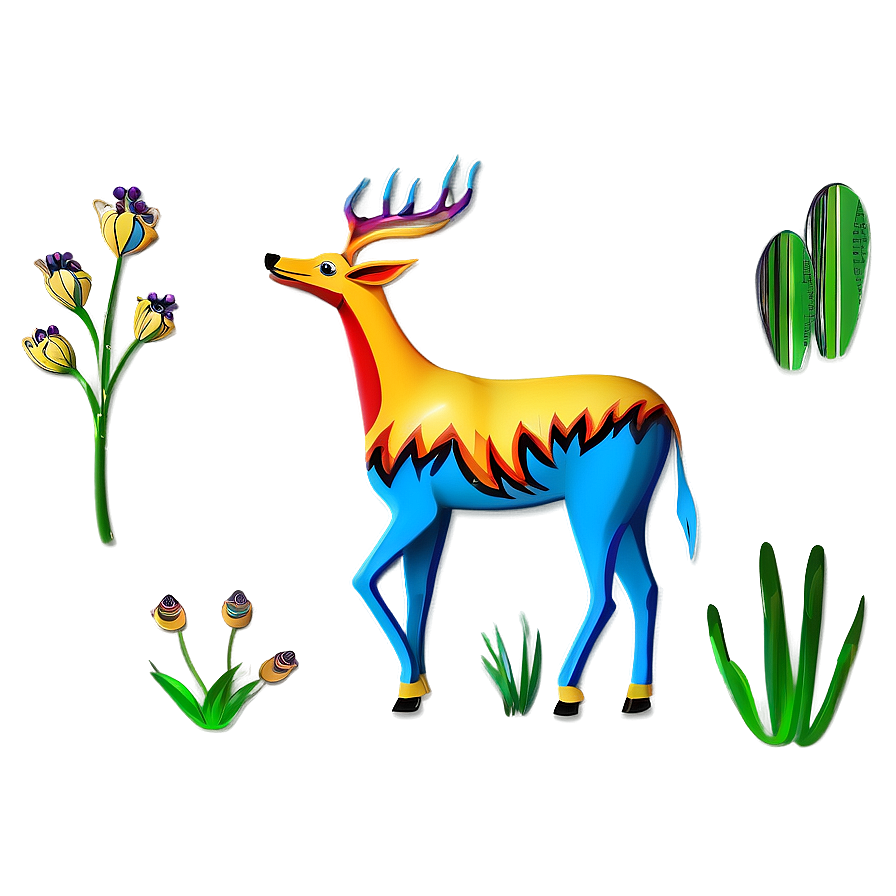 Stylized Animal Figure Png 27 PNG image