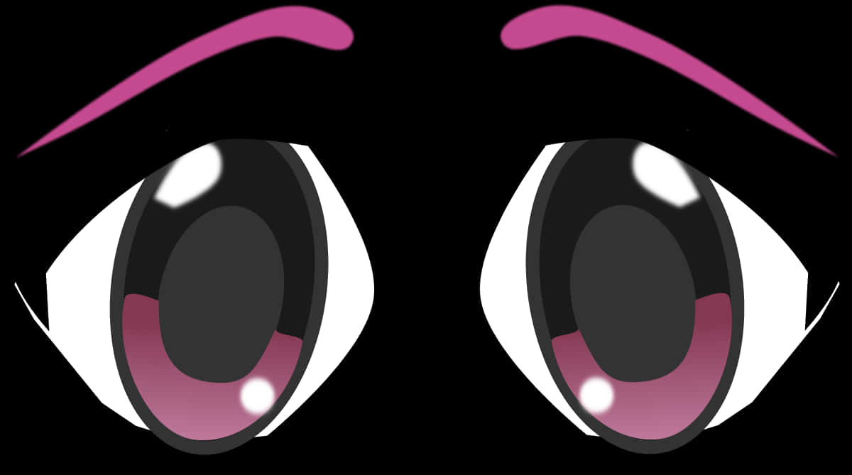 Stylized Anime Eyes Illustration PNG image