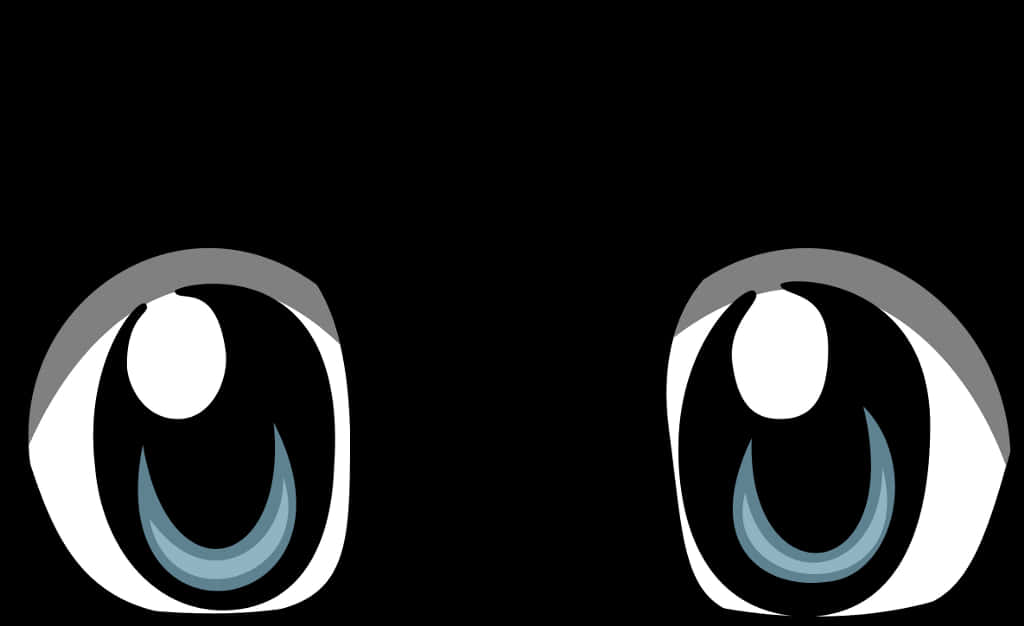 Stylized Anime Eyes Vector PNG image