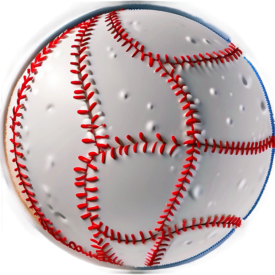 Stylized Baseball Stitch Effect Png 06132024 PNG image