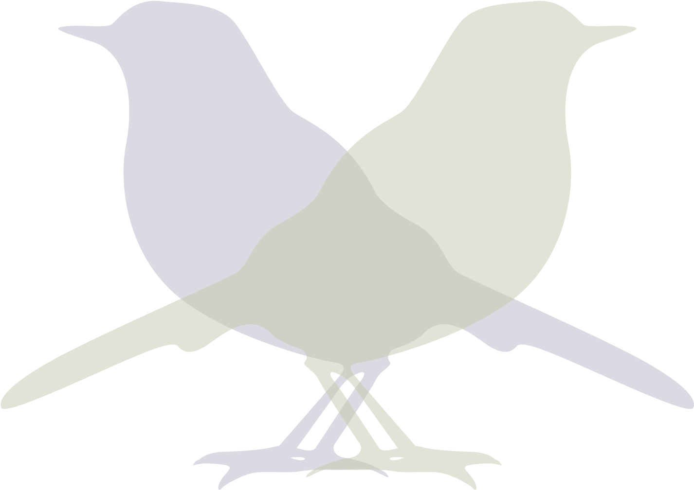 Stylized Bird Silhouette PNG image