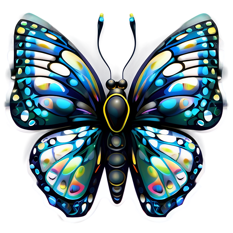 Stylized Black Butterfly Png Tnb85 PNG image