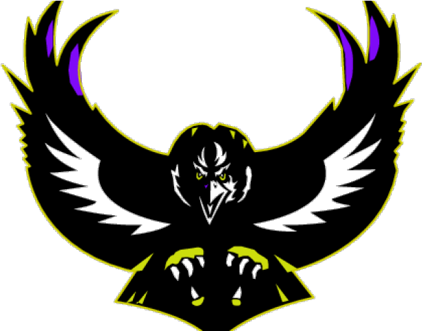 Stylized Black Raven Graphic PNG image