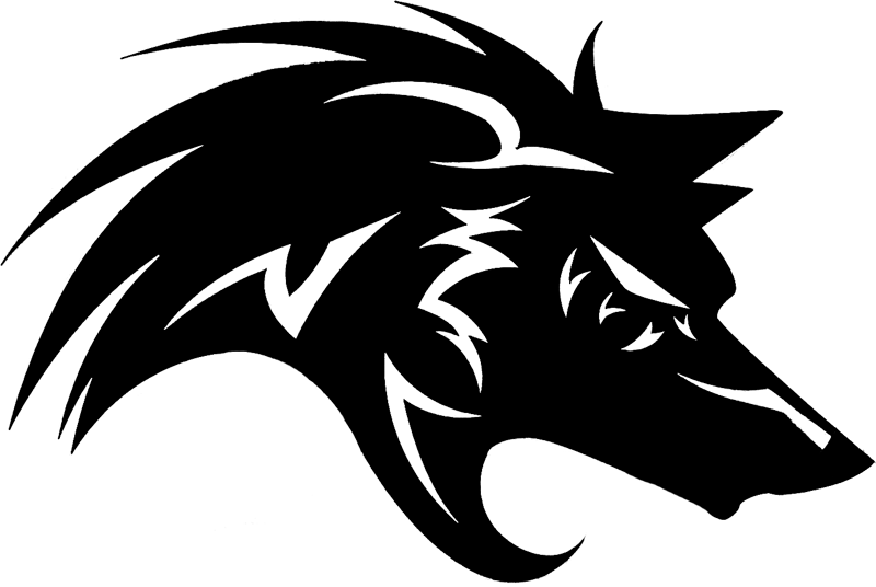 Stylized Black Wolf Logo PNG image